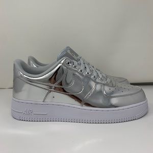 Nike Air Force One Liquid Metal Chrome